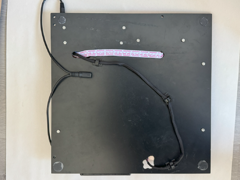 Back view of the portable display