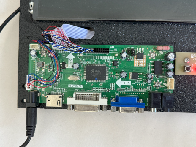 Controller board of the portable display