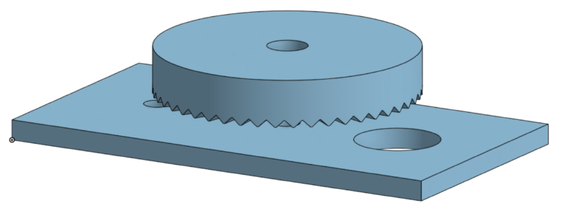 Reorienting the DC motor 90 degrees